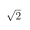 sqrt2